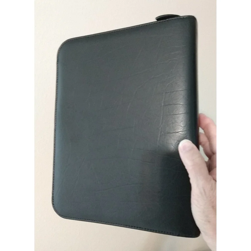 Day-Timer Black Zippered Planner Cover Organizer 8